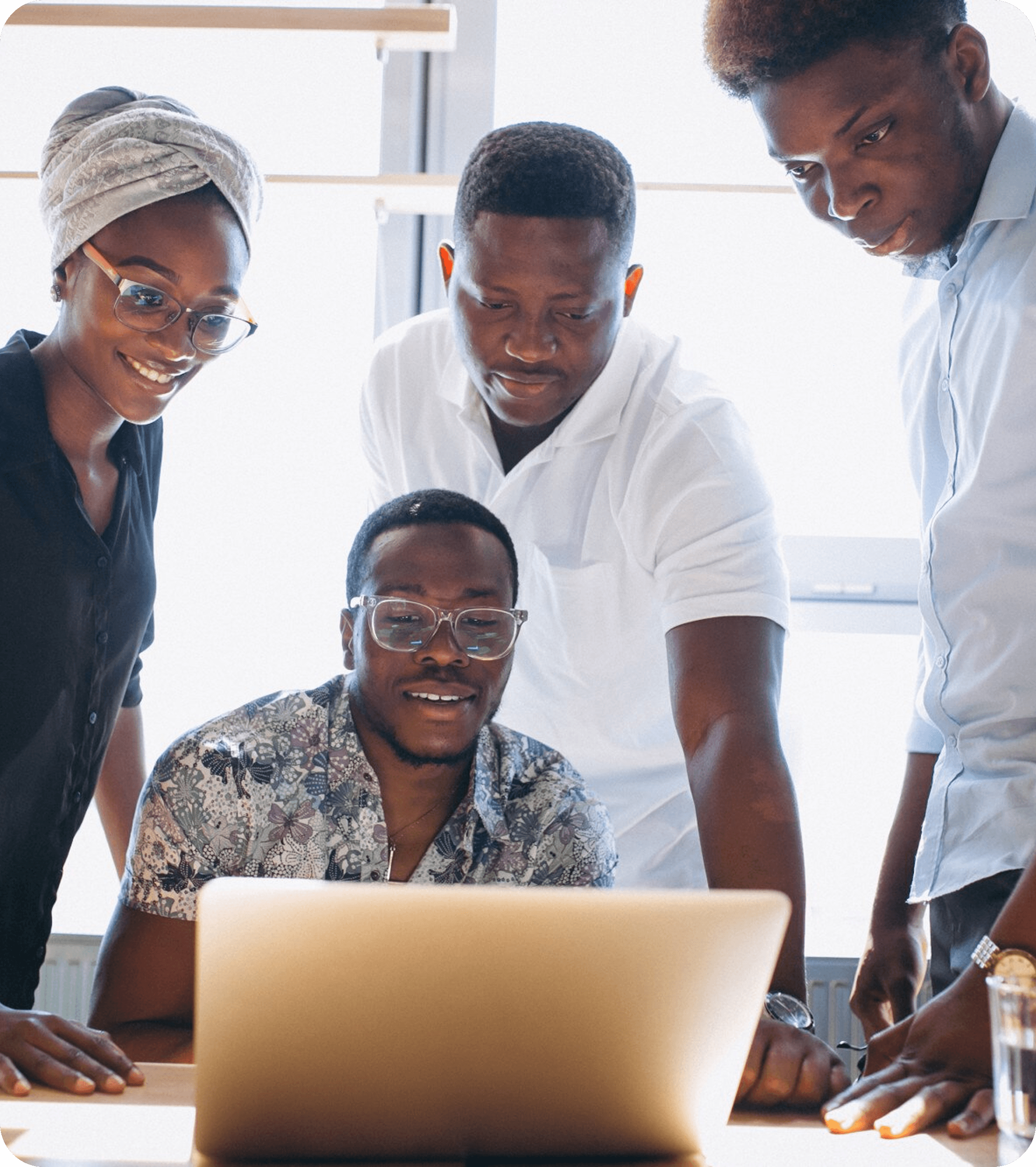 Creators reviewing digital product sales together on a laptop
